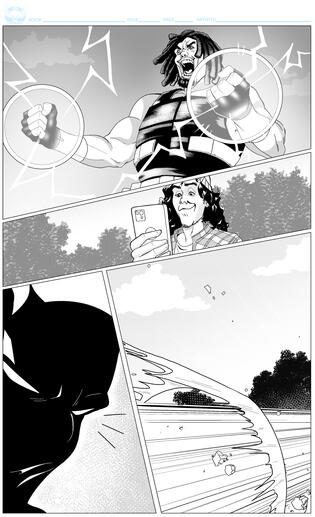 "Midnight Tiger" Inks - Pencils by Ray-Anthony Height