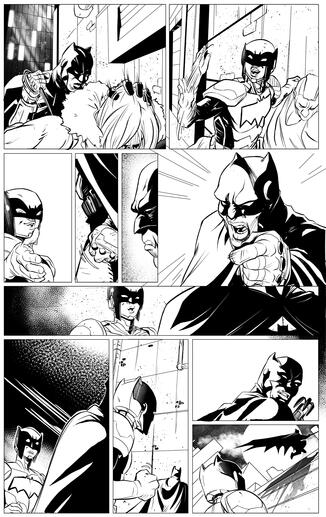 "Dynamic Duo" Inks - Pencils by Ray-Anthony Height