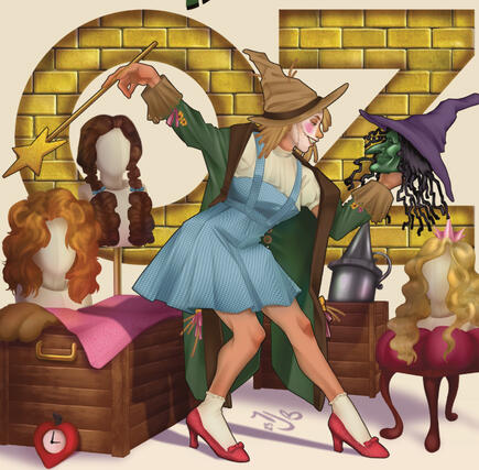 Created for Voice Actress Erin Fitzgerald and her one-woman performance of the Wizard of Oz
