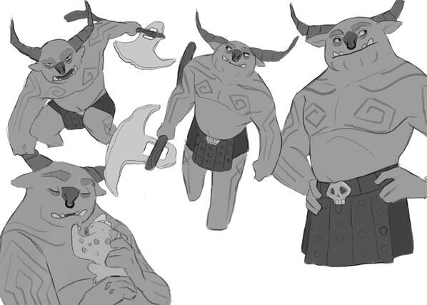 Kanjigar from "Trollhunters" - body design exploration